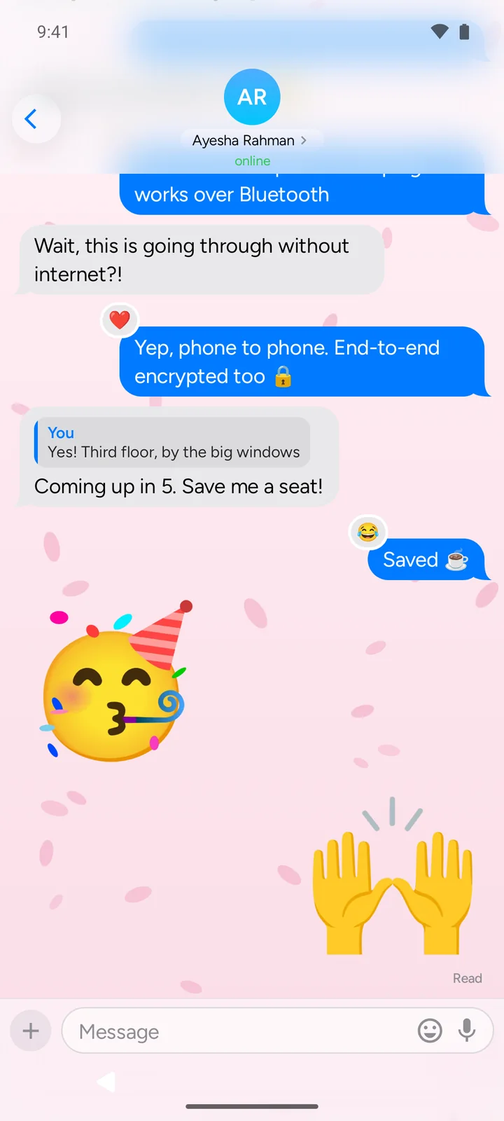 A chat
